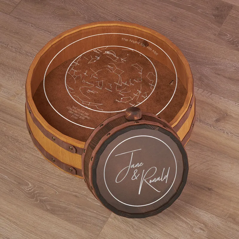 Star Map Design 2-Piece Wine Stopper Gift Box