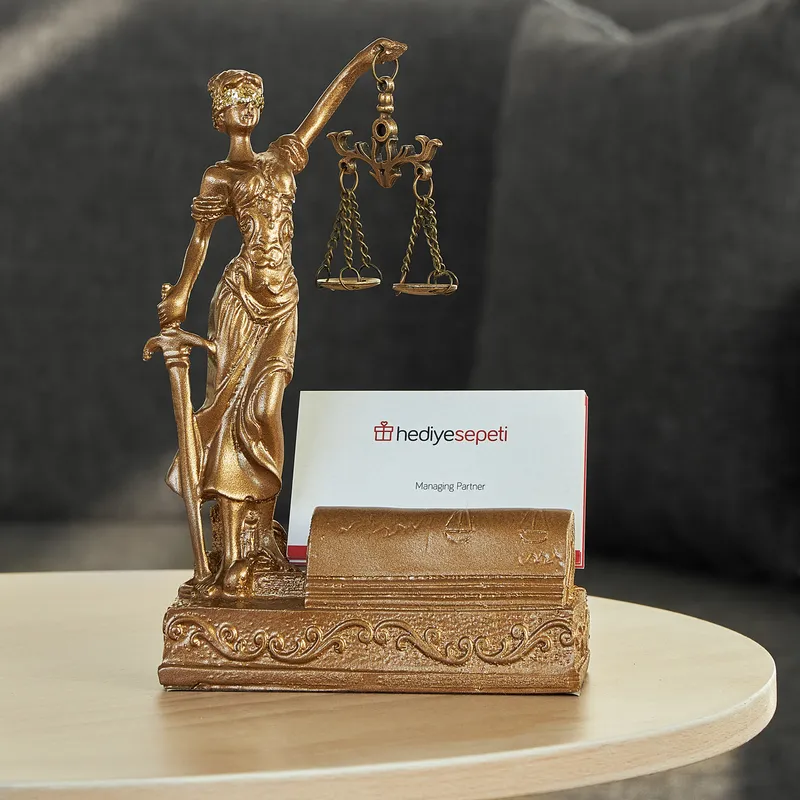 Themis Statue hotsell Desktop Business Card Holder, Statue of Justice Trinket, Housewarming gift, Justice sculpture, Christmast gift idea