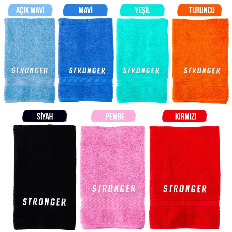 Stronger Sports Theme Gym Towel