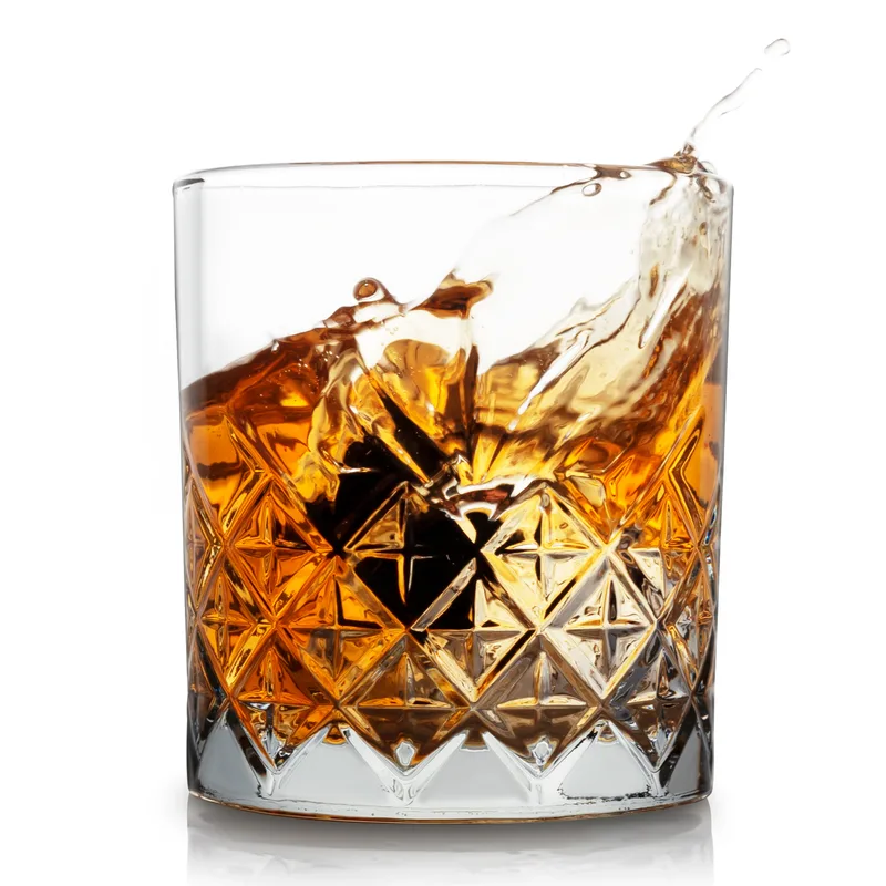 Stylish Matte Black Boxed London Whiskey Glass Set