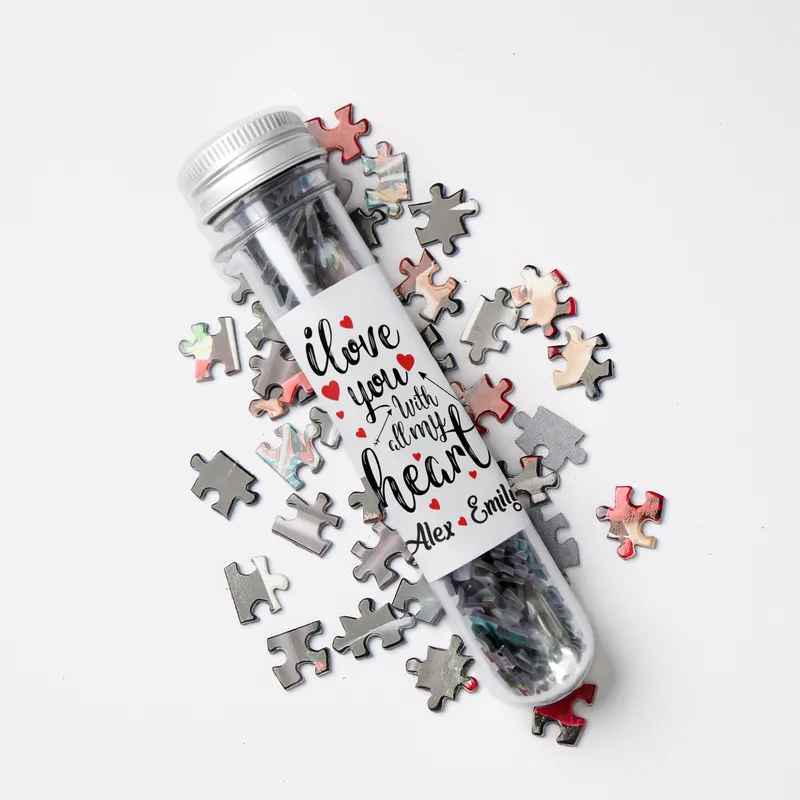 Personalised Photo Puzzle in Capsule Bottle - 99 Pieces
