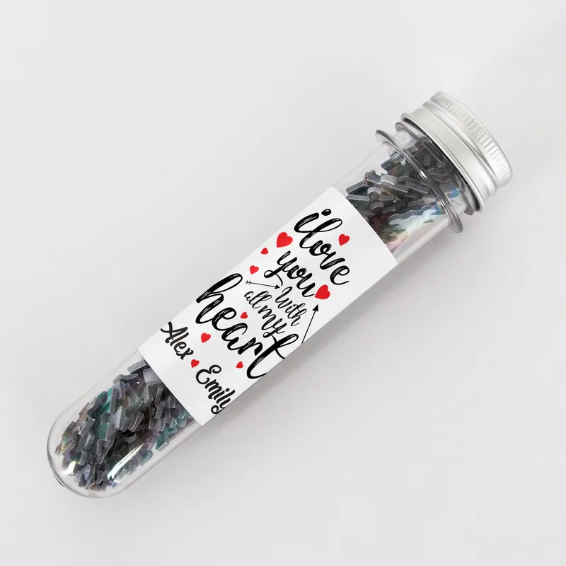 Surprise Gifts for Couples Personalized Mini Puzzle in Storage Tube