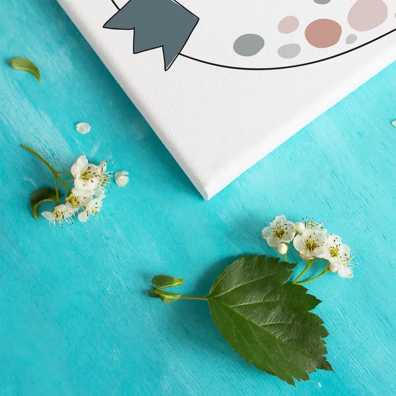 Sweet Dinosaur Designed Canvas