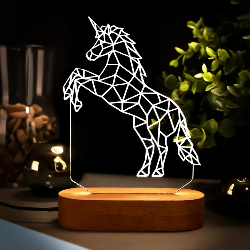 Sweet Unicorn Design Led Lamp