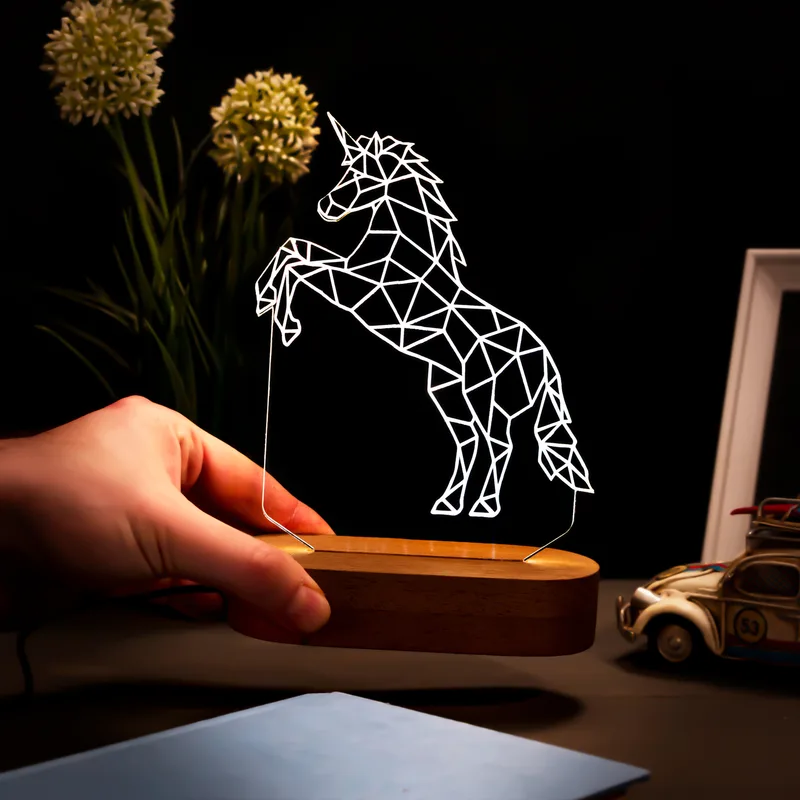 Sweet Unicorn Design Led Lamp