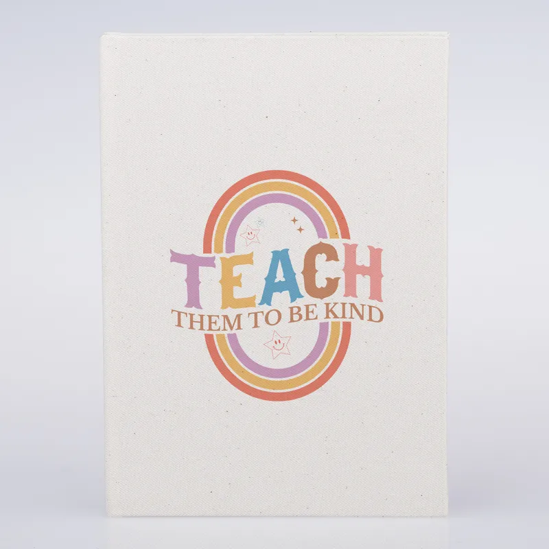 Teacher Appreciation Canvas Notebook with Teach Design
