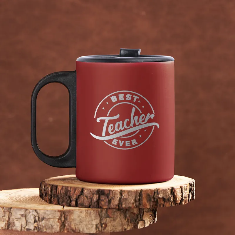 Best Teacher Ever Custom Engraved Thermos Mug