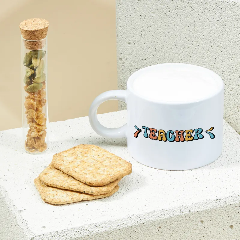 Teachers Day Mug with Colourful Teacher Design