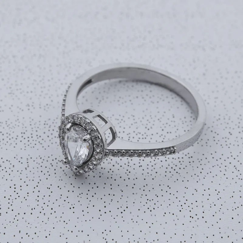 Teardrop Zircon Ring Gift for Her