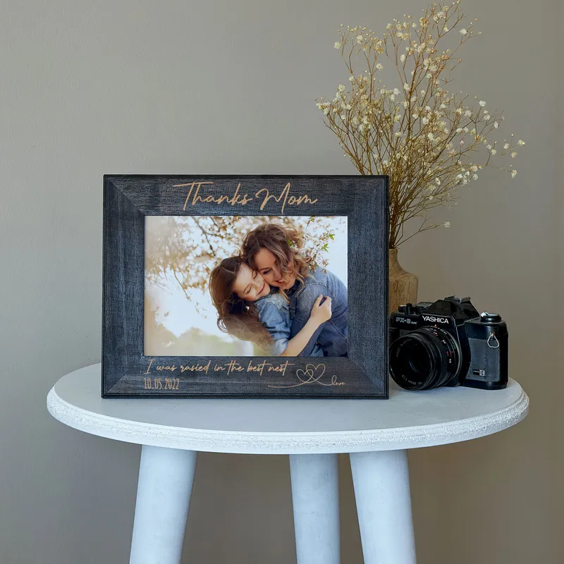 Personalised Wooden Photo Frame for Mother's Day Gift