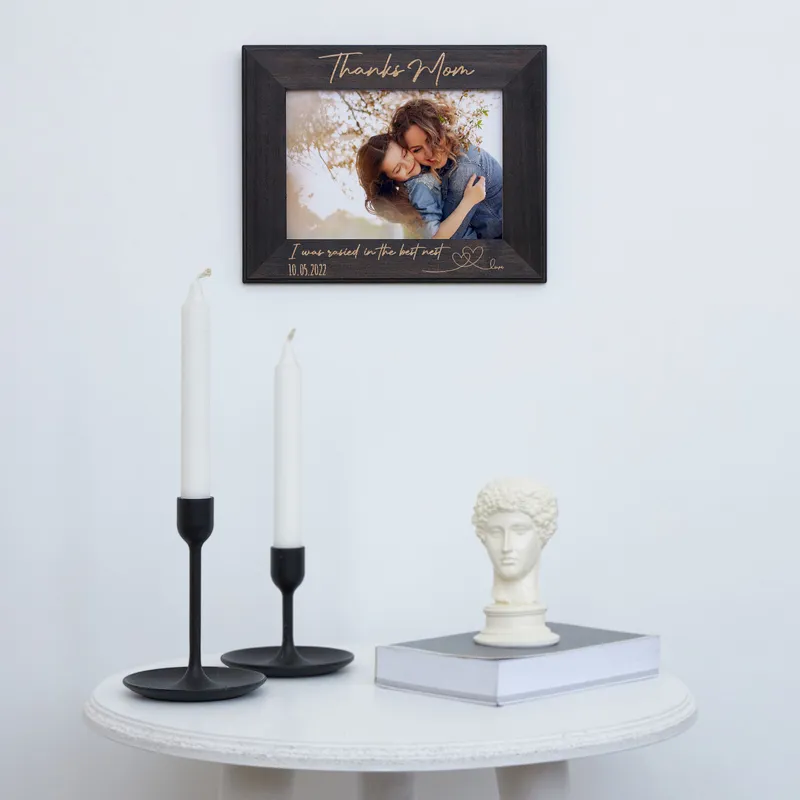 Personalised Wooden Photo Frame for Mother's Day Gift