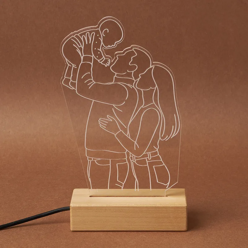 The Beauty of Us – Custom Family Silhouette LED Light