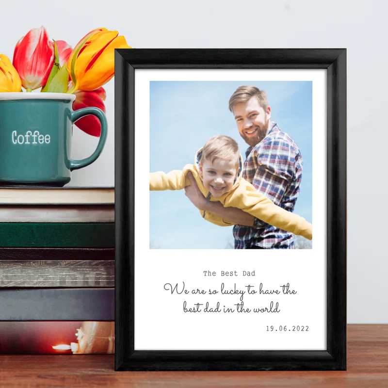 The Best Dad Gift for Dad Photo Printed Picture Frame