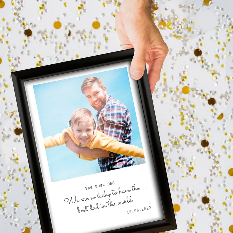 The Best Dad Gift for Dad Photo Printed Picture Frame