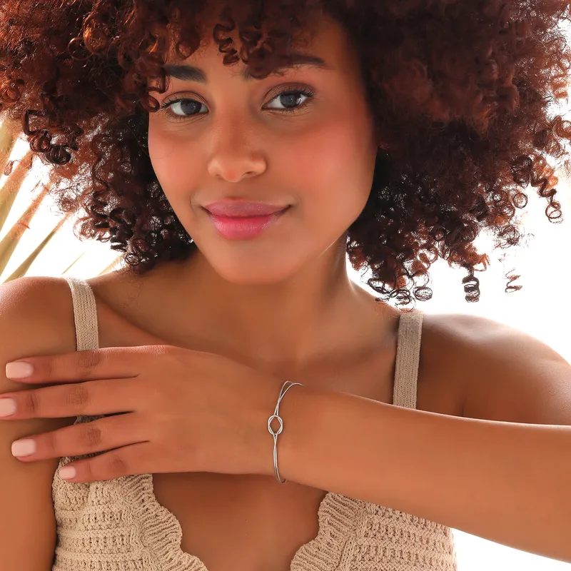 The Knot of Love Silver Bracelet