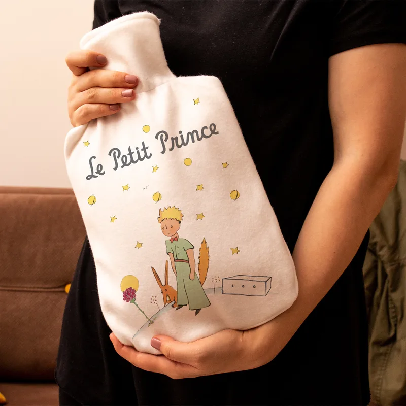 The Little Prince Illustrated Hot Water Bottle for Comfort and Warmth