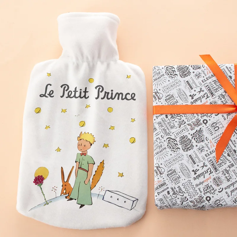 The Little Prince Illustrated Hot Water Bottle for Comfort and Warmth