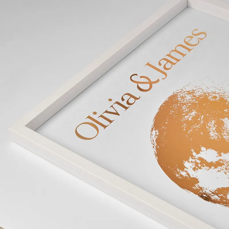 The Moon That Night Personalized Special Night Moon Phase Frame