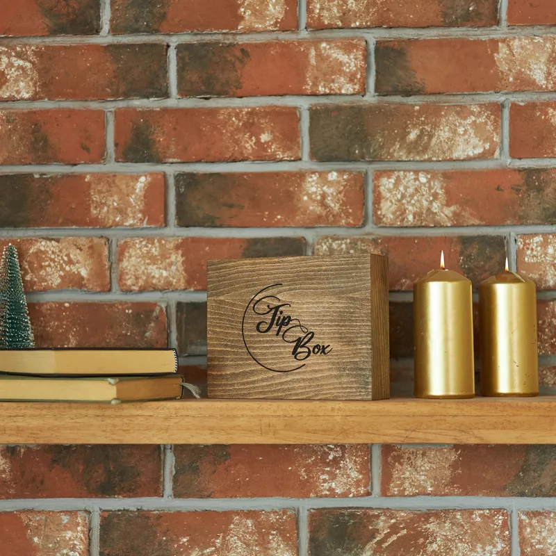 Tip Box Printed Wooden Moneybox