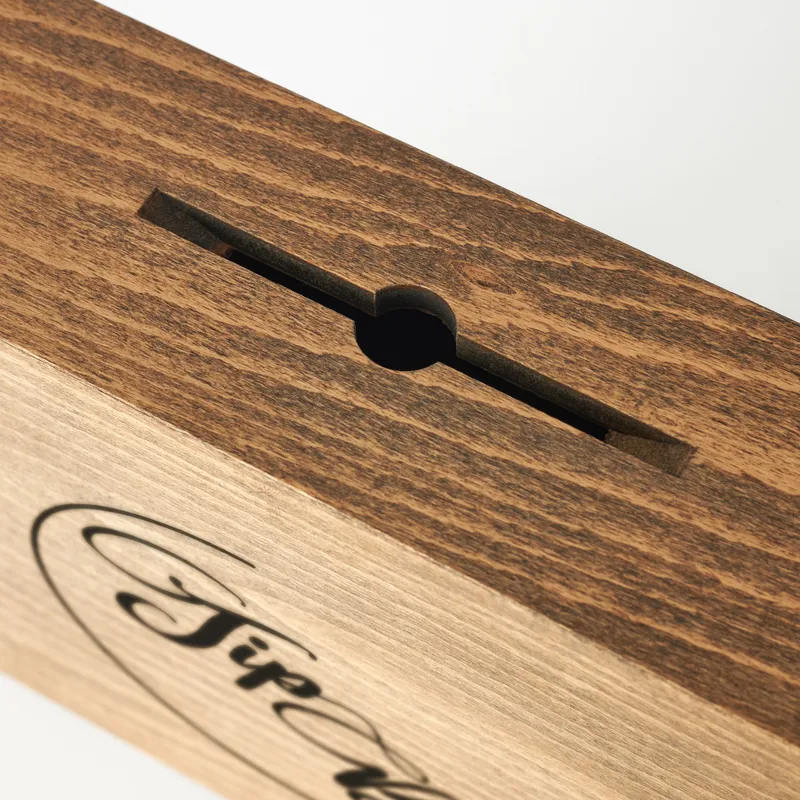 Tip Box Printed Wooden Moneybox