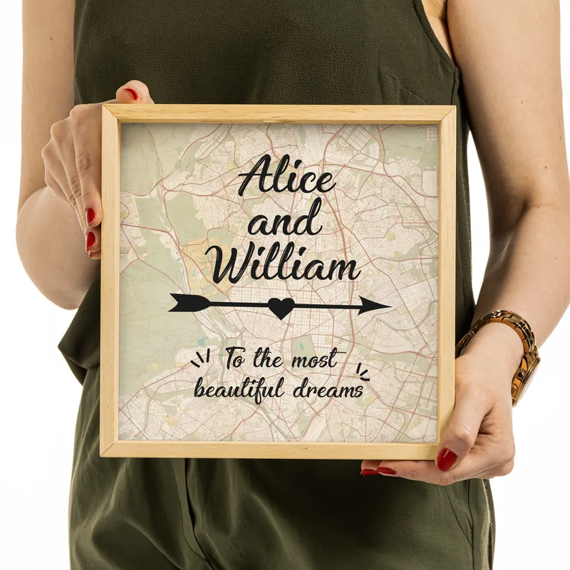 To the Most Beautiful Dreams Design Wooden Piggy Bank Box Gift