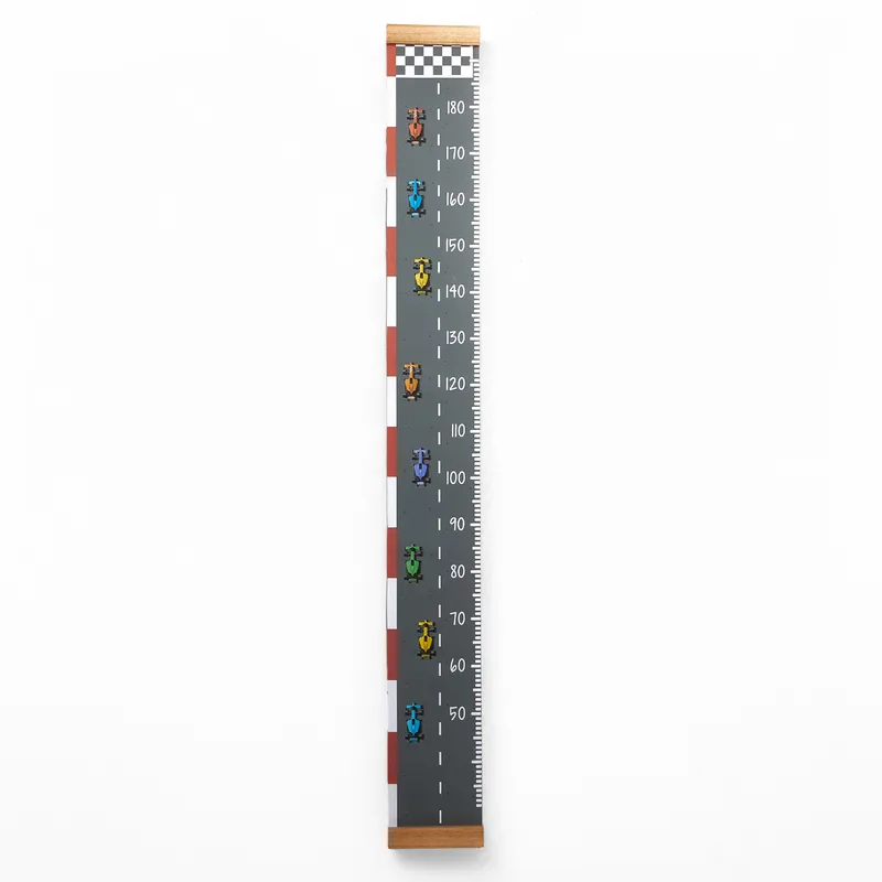 Toy Cars Wooden Toy Box with Growth Chart and Puzzle Gift