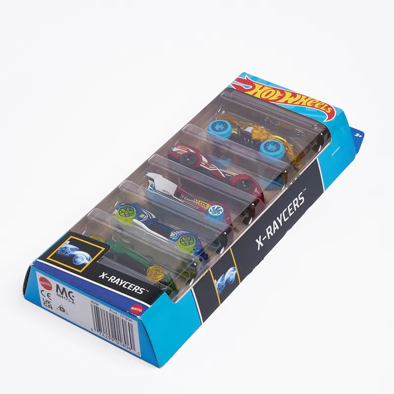 Toy Cars Wooden Toy Box with Growth Chart and Puzzle Gift