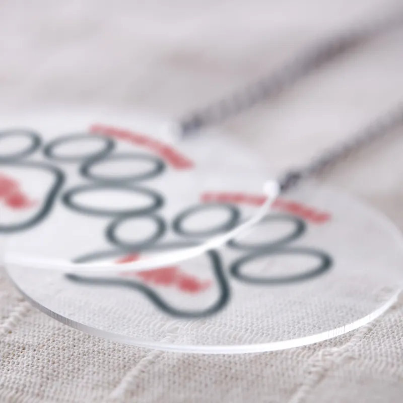 Transparent Acrylic Personalized Christmas Pine Tree Ornament