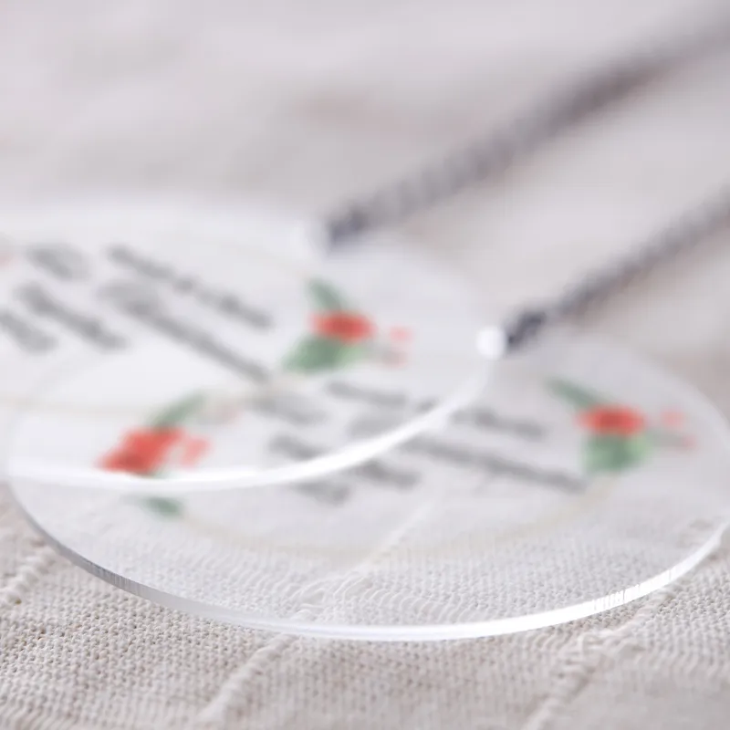 Transparent Looking Acrylic Christmas Tree Ornament