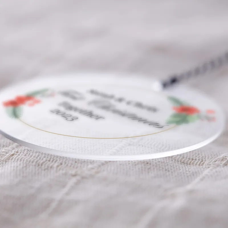 Transparent Looking Acrylic Christmas Tree Ornament