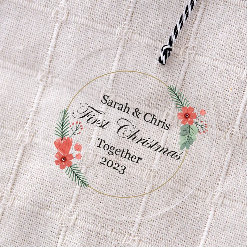 Transparent Looking Acrylic Christmas Tree Ornament