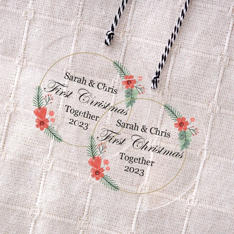 Transparent Looking Acrylic Christmas Tree Ornament