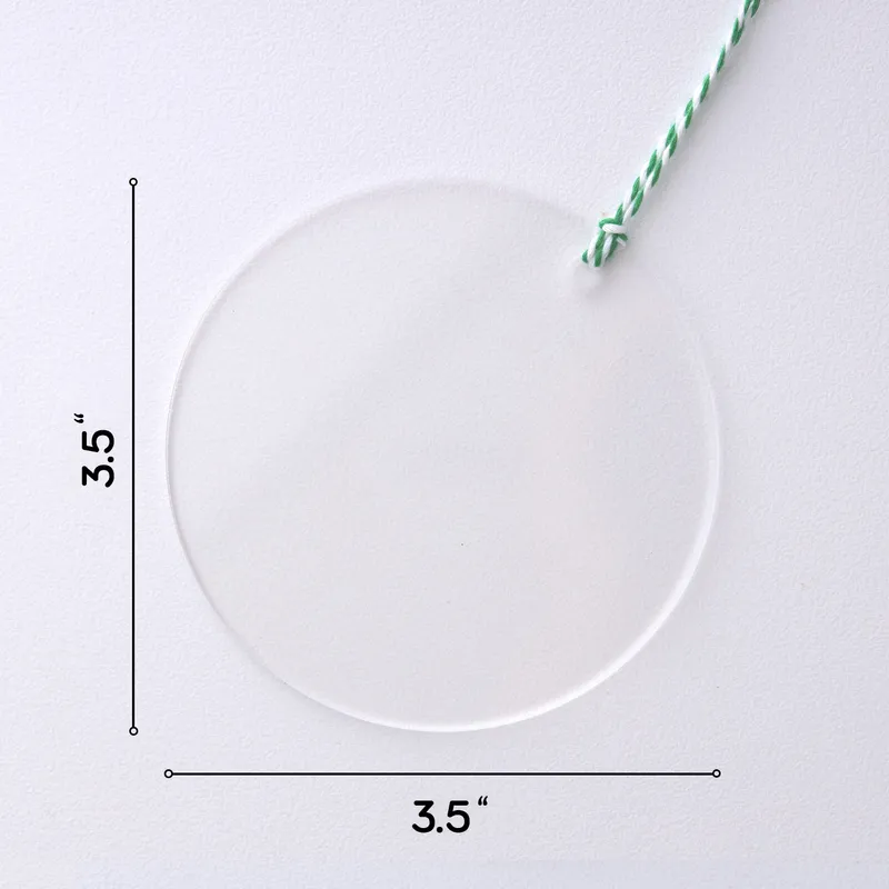 Transparent Looking Acrylic Christmas Tree Ornament