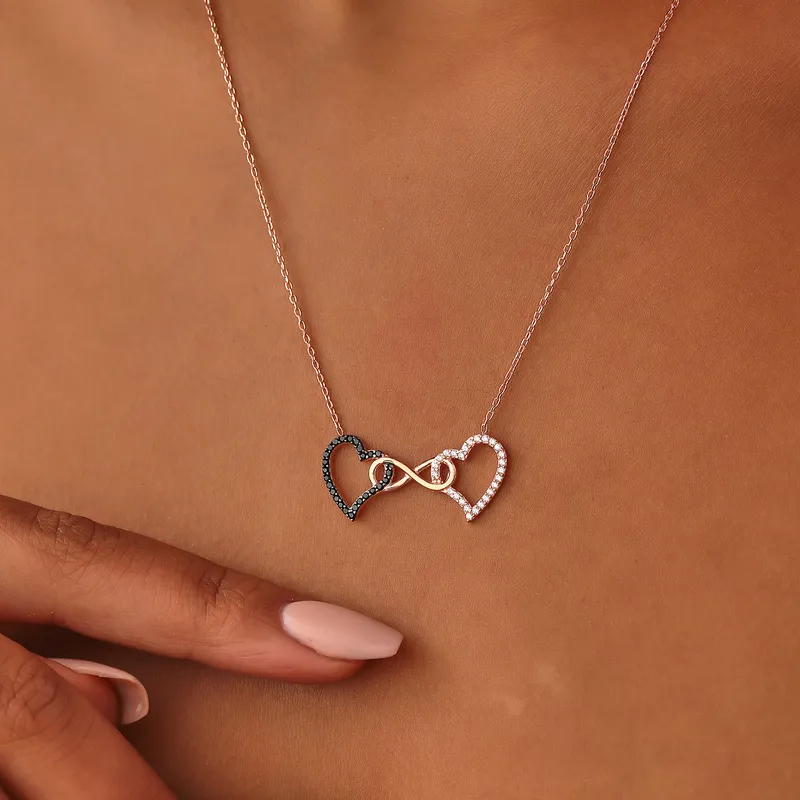 Two Hearts Together Forever Necklace