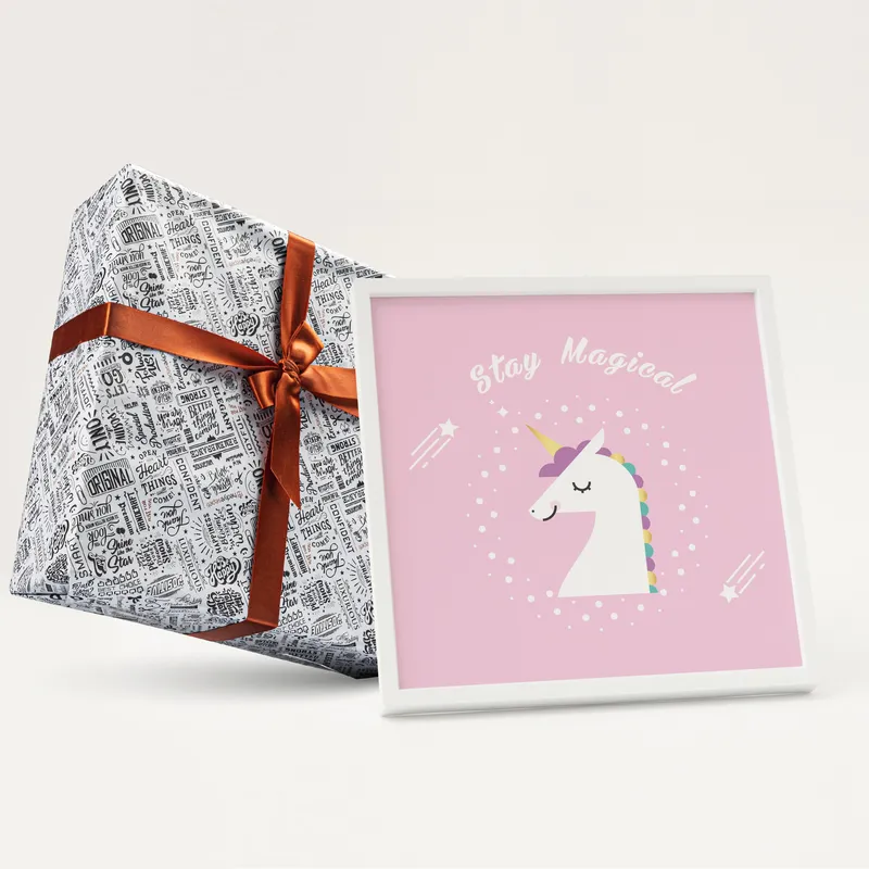 Unicorn Design Frame for Baby Room