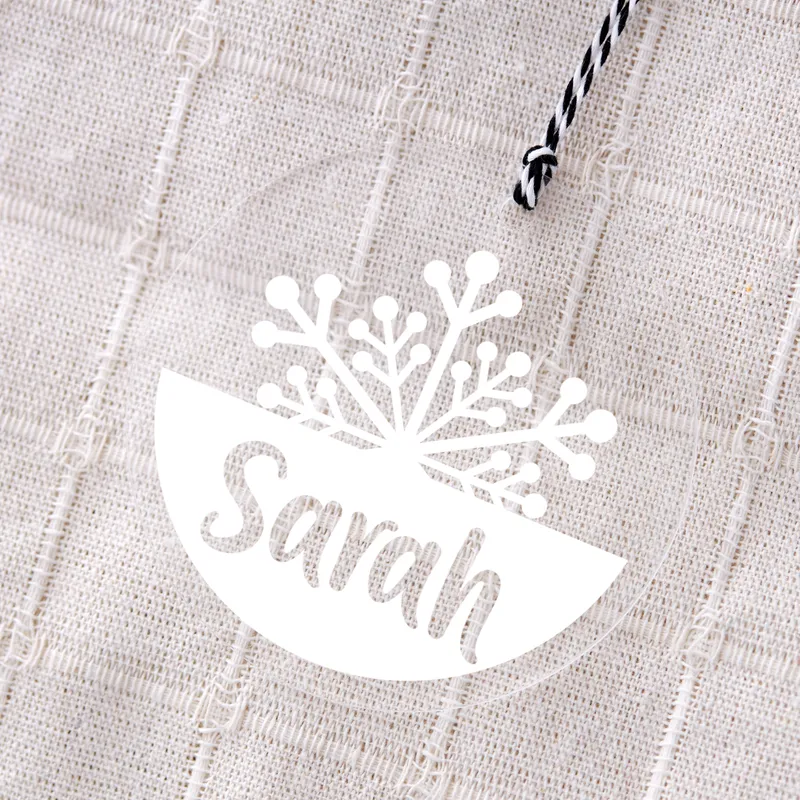Personalised Snowflake Christmas Tree Ornament