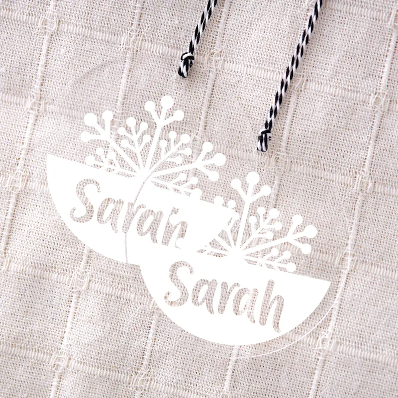 Personalised Snowflake Christmas Tree Ornament