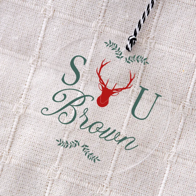 Unique Transparent Ornament for Christmas - Personalized Gift