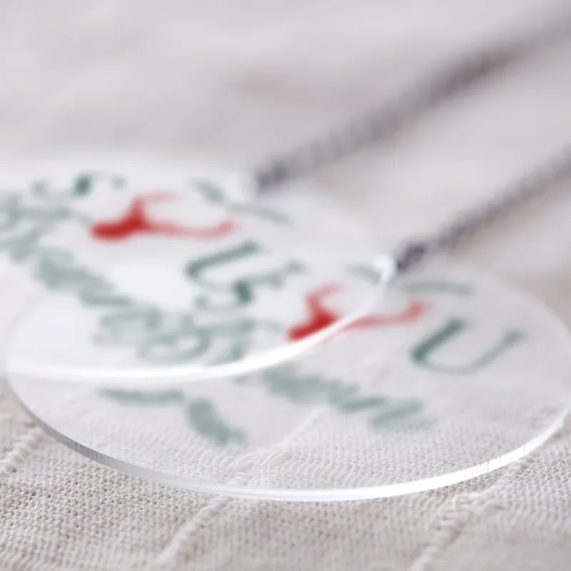 Unique Transparent Ornament for Christmas - Personalized Gift