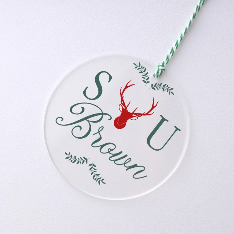 Unique Transparent Ornament for Christmas - Personalized Gift