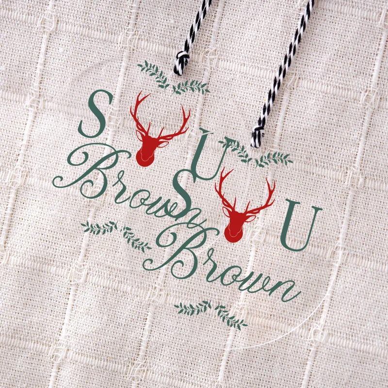 Unique Transparent Ornament for Christmas - Personalized Gift