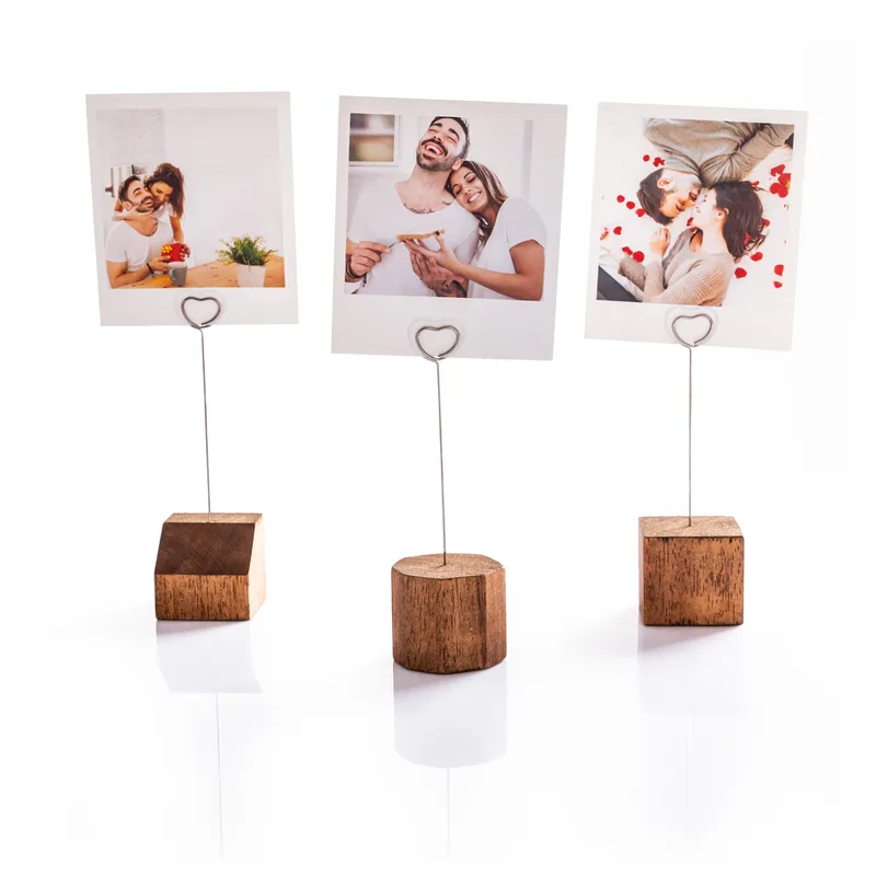 Valentine Gift Heart Photo Holder Set