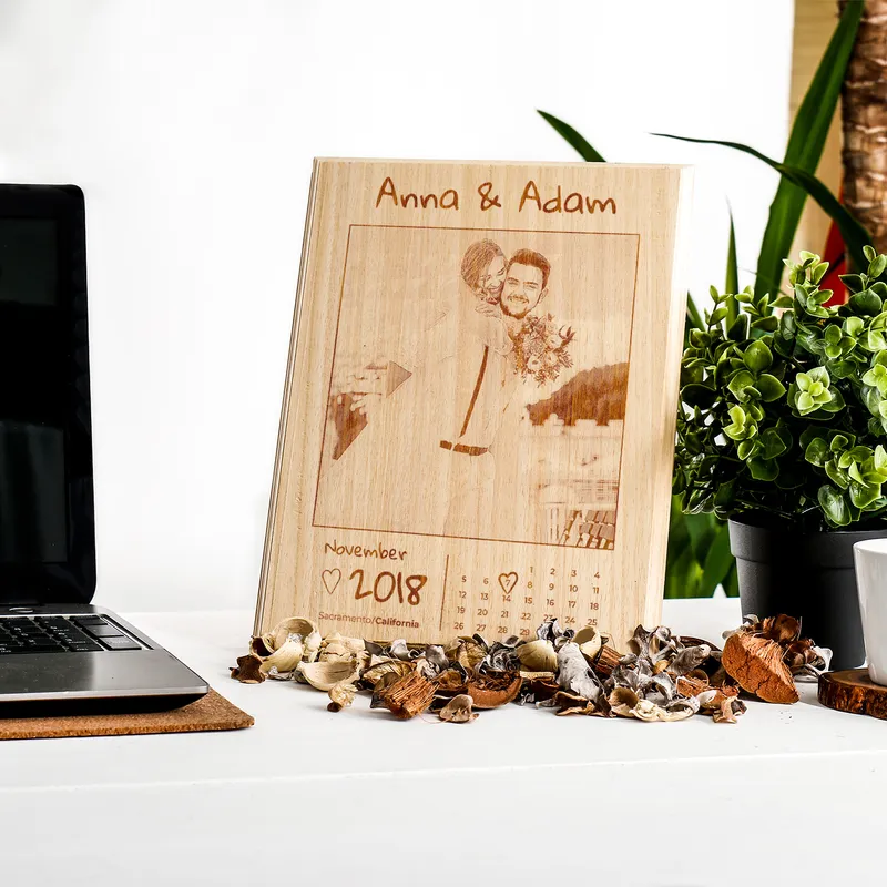 Personalised Wooden Photo Plaque for Special Moments