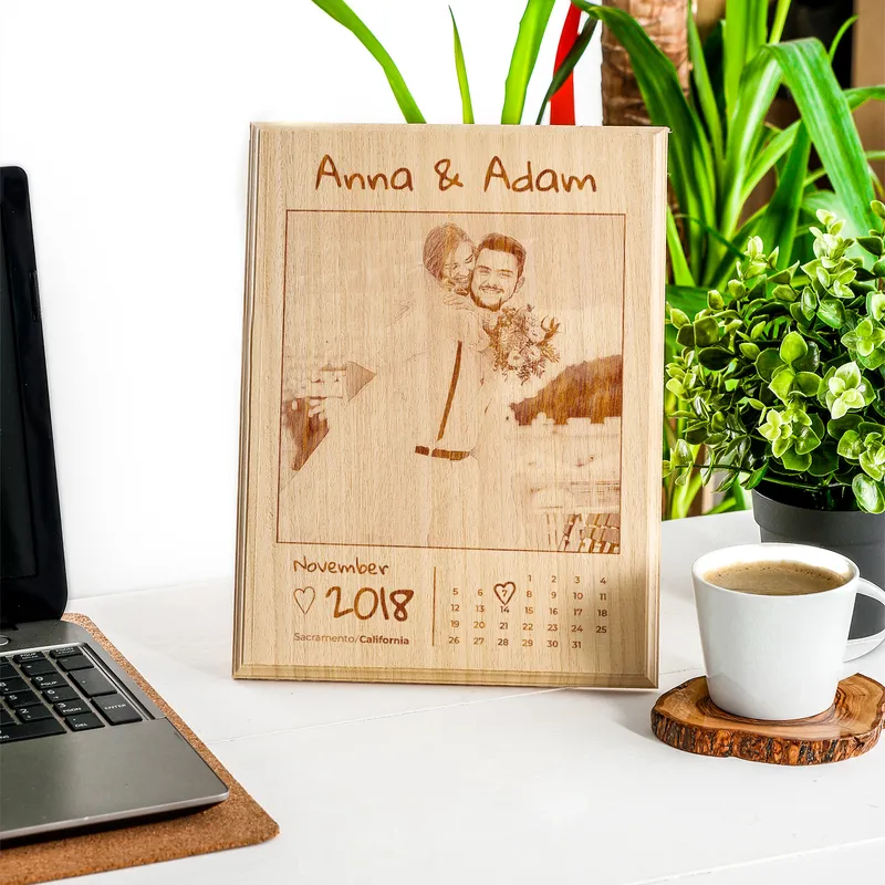 Personalised Wooden Photo Plaque for Special Moments