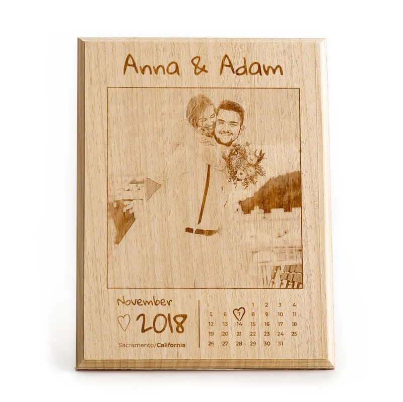 Personalised Wooden Photo Plaque for Special Moments