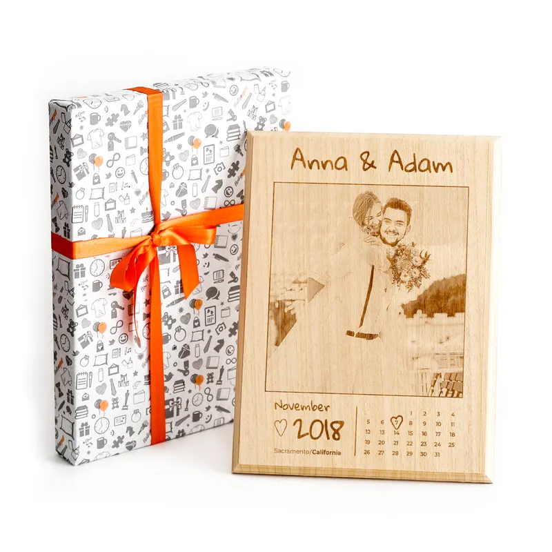 Personalised Wooden Photo Plaque for Special Moments