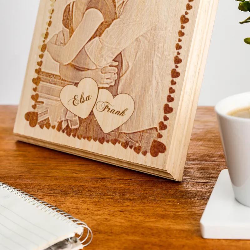 Valentine Gift Wooden Photo