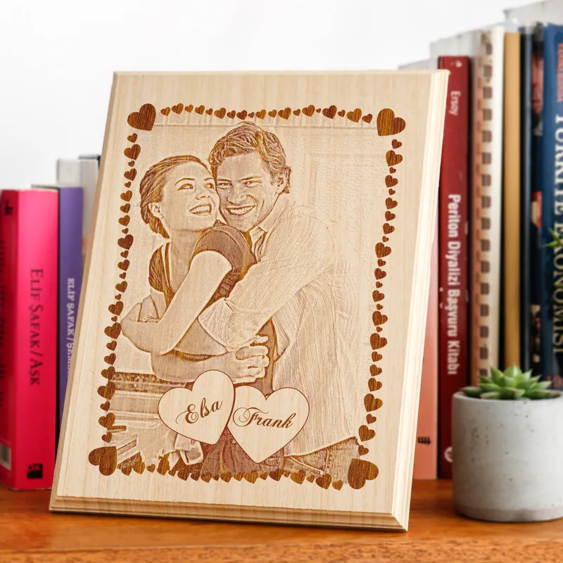 Valentine Gift Wooden Photo