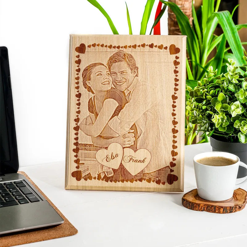 Valentine Gift Wooden Photo
