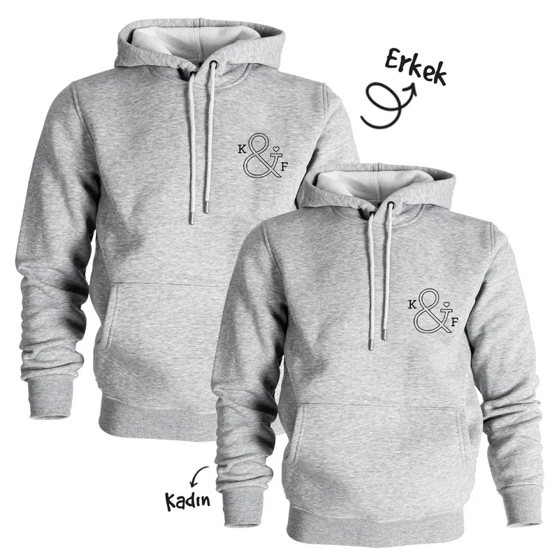 Personalised Couples Initial Sweatshirt for Valentine’s Day